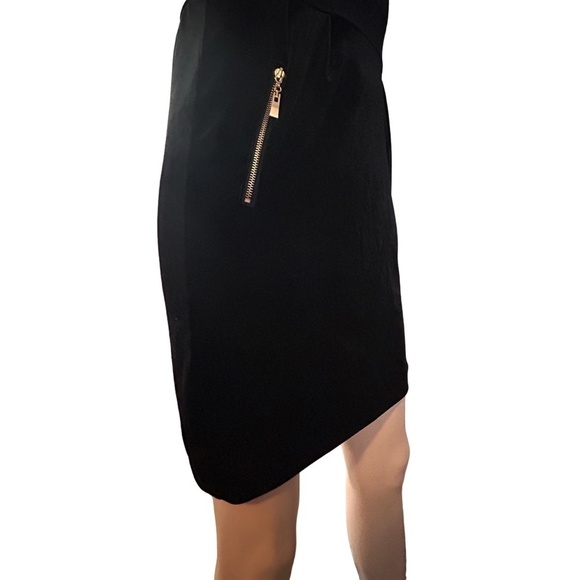 VERO MODA Katie Dress Plush Velvet Sheath Short Sleeve Zipper Pockets - Picture 8 of 16